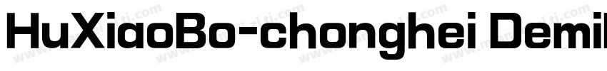 HuXiaoBo-chonghei DemiBold字体转换